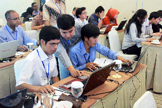 Participants in the Medan, Indonesia training